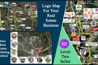create a commercial real estate aerial map