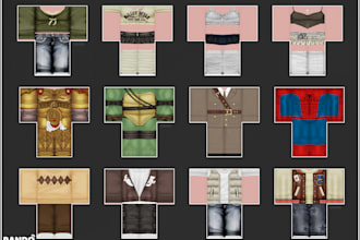 make cool roblox clothing for you