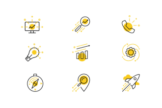 design customized vector flat icons, line icons for website UI UX