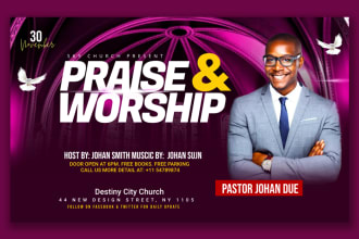 create an eye catching church flyer or event flyer design