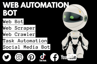create automation bot, web social media bot with python