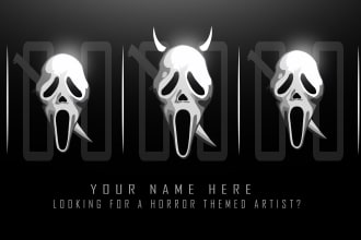 design a horror and epic themed logo