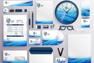 design branding stationery with business cards