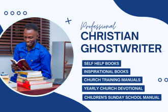 prepare 30k ebook writer, christian ebook, online course content, self help book