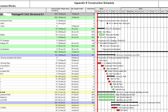 prepare schedule, gantt chart, wbs on primavera p6,microsoft project