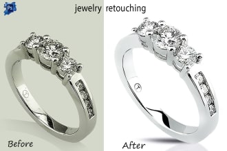 do unique jewelry retouching  image editing in photoshop