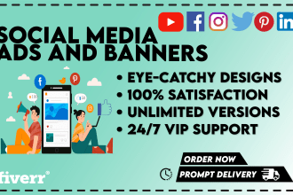 design google ads, social media banners, ads, and posts