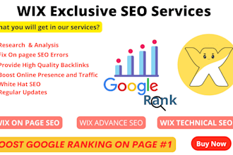 provide advance level technical SEO service for wix website