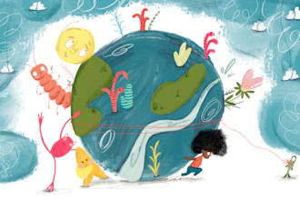 illustrate characters for children