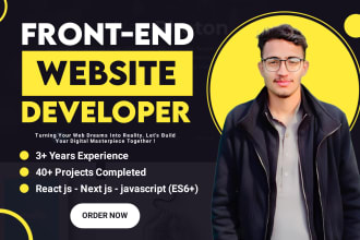 be your frontend reactjs, nextjs developer