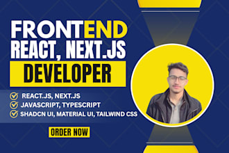 be your frontend react, nextjs developer