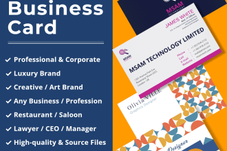 design eye catching professional business card design