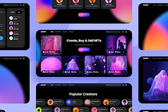 design a modern and unique website UI UX design