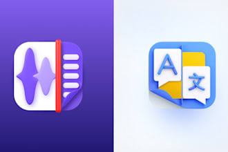 create a professional 3d app icon