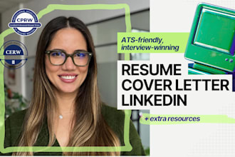 write your winning resume, CV, cover letter and optimize linkedin
