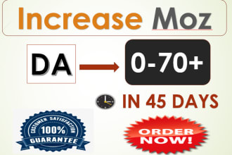 increase domain authority 35 moz da in 20 days