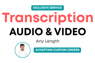 transcribe audio and video to editable text with perfection