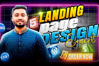 create modern landing page design