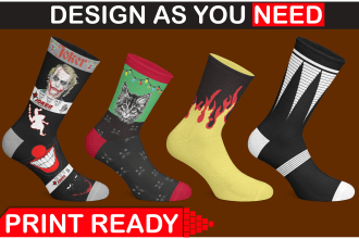 design custom and unique socks design