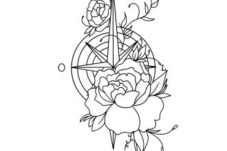 design sketches for tattoos in a minimalist style