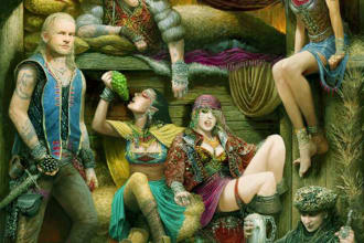 create fantasy art, dnd character, concept art and dd party