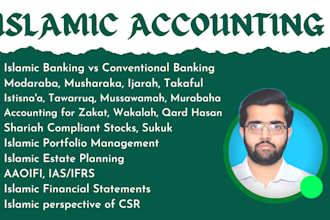 do islamic accounting, islamic banking and finance tasks