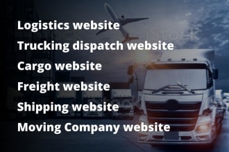 create trucking, logistics, dispatch, transport, freight broker website