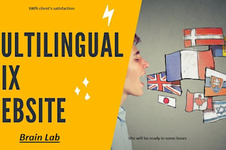 do complete translation of wix website into multi languages