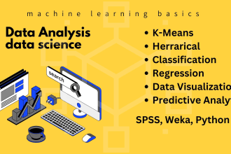 do data analysis, hierarchical and k means clustering in python