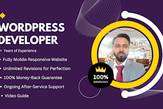 design a mobile responsive, modern wordpress website