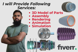 do 3d cad modeling, cad design, 3d printing, stl, dxf, obj