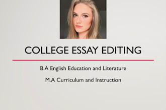 review your college application essays