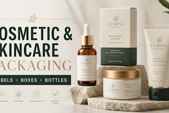 design cosmetic and skincare labels and packaging