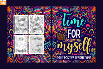 design coloring book cover for kdp