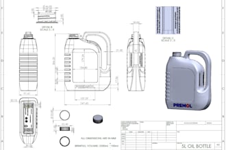 design creative 2d and 3d bottle packaging
