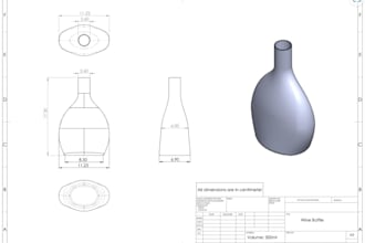 create professional 2d 3d bottle design for your product