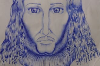 draw you or anything with a ballpoint pen
