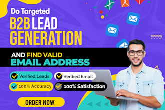 do b2b lead generation, email address, excel data entry and data mining