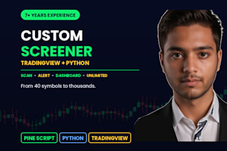 build custom tradingview or python stock screener