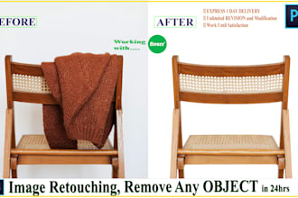 remove objects background removal, retouching professionally