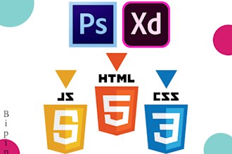 be your front end html developer and web designer