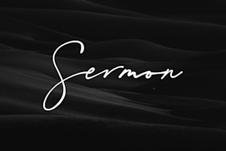 design a unique calligraphy logo for you