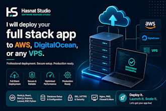 deploy your full stack app to AWS, digitalocean, or any vps