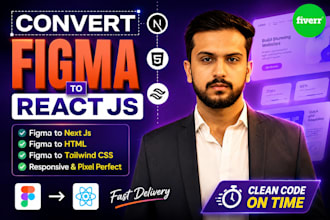be your front end react js and next js web developer