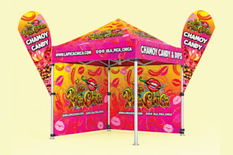 do eyecatchy promotional tent, canopy or canopy tent design