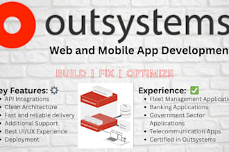 build high performance outsystems web or mobile application