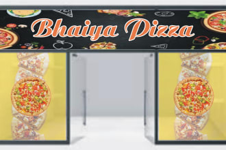 do amazing shop front sign,store front, window graphics, signage, vinyl sticker