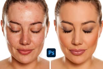 do photo touch up and photo retouching in photoshop