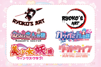 design a japanese style logo for vtuber or streamer