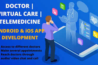 modern hospital medical doctor telemedicine telehealth app